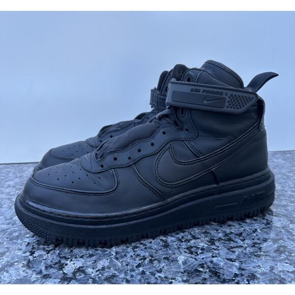 Nike Air Force 1 Winter Boots Black Anthracite DA0418-001 Mens Size 11 NO LACE - Picture 3 of 14